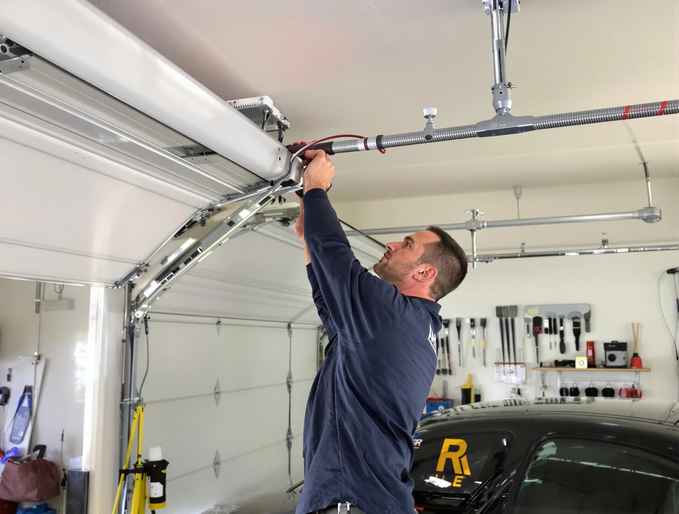 Trussville Garage Door Repair technician performing garage door cable repair in Trussville