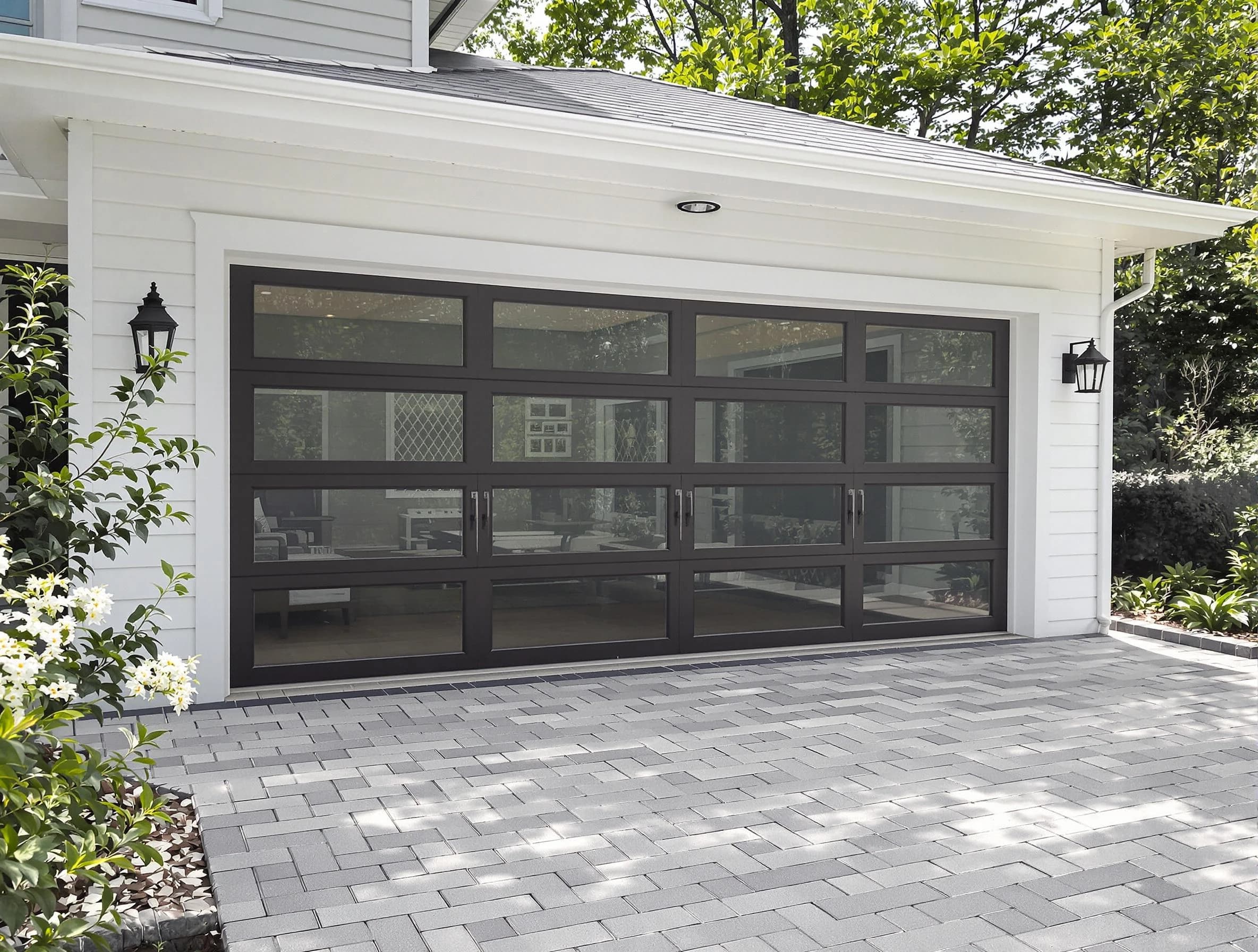 Trussville Garage Door Repair design specialist presenting custom garage door options to Trussville homeowner