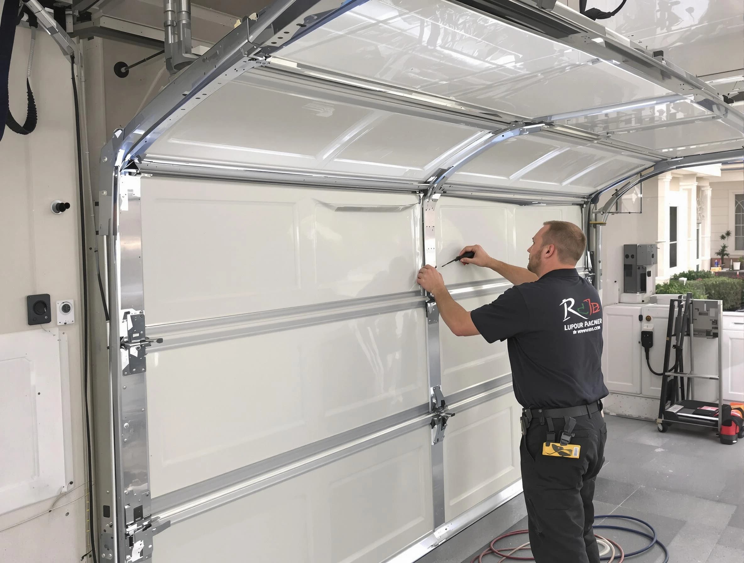 Trussville Garage Door Repair professional performing panel repair in Trussville