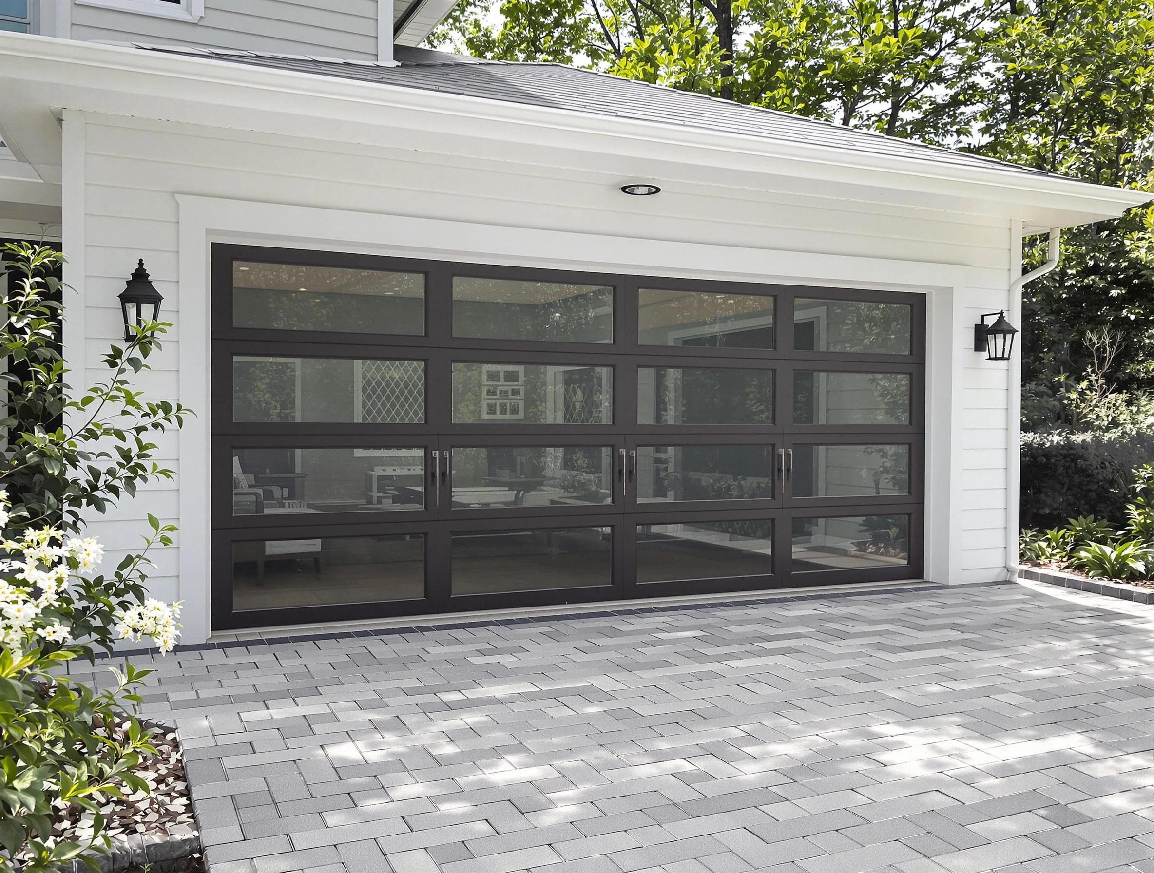 Trussville Garage Door Repair design specialist presenting custom garage door options to Trussville homeowner
